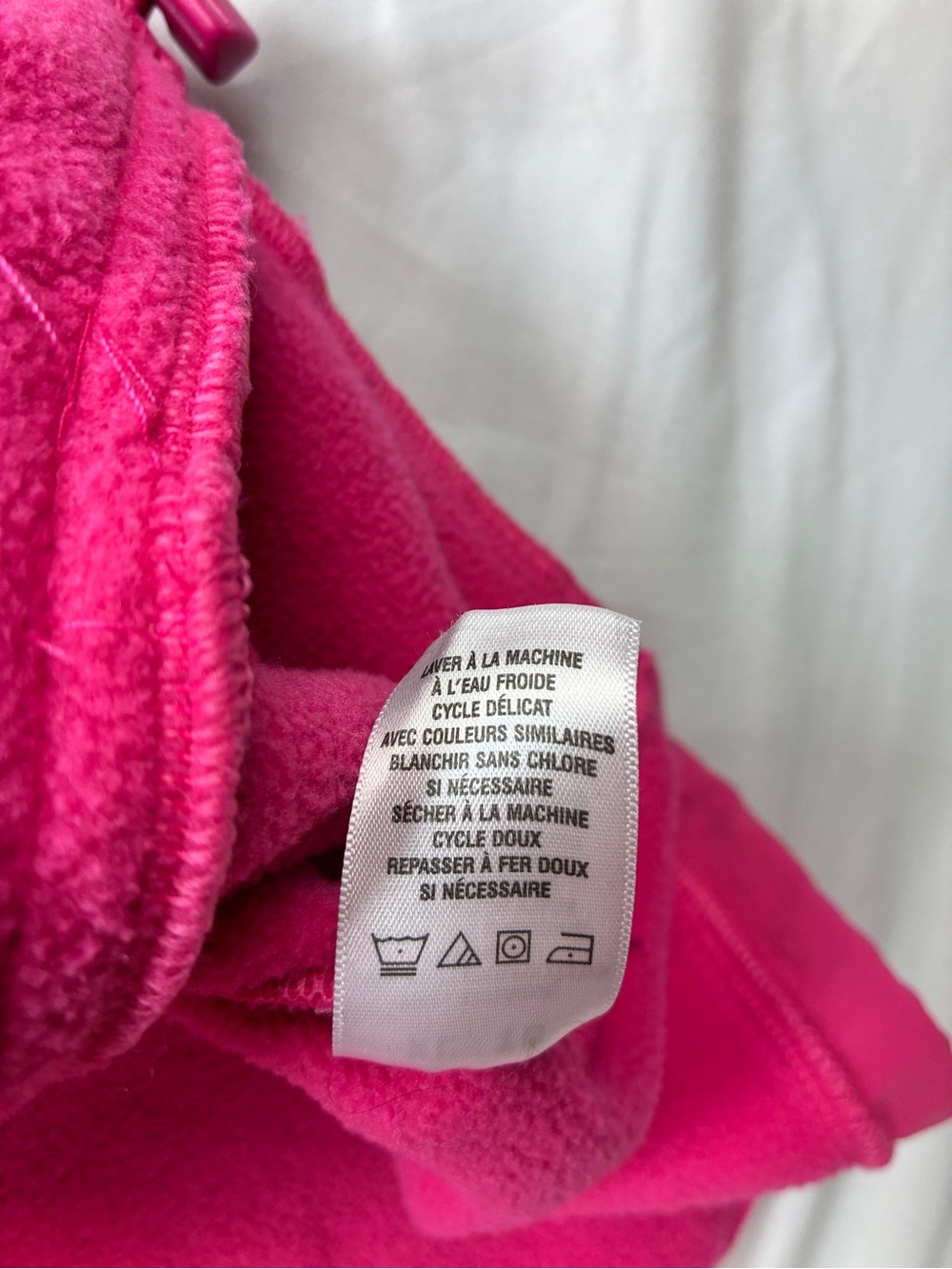 Aeropostale XL Bright Hot Pink Full-Zip Thick Fleece Jacket - Picture 9 of 11